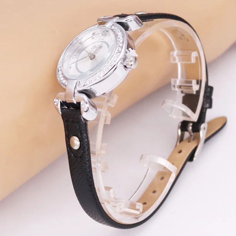 Julius Ретро Женские часы Япония кварцевые часы тонкой моды браслет натуральная кожа девушка Рождество подарок на день рождения коробка