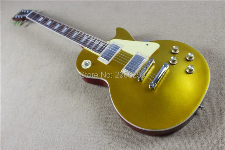 

Hot sale goldtop mahogany guitar,red back. Chinese factory direct. free shipping chrome hardware
