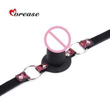Morease Oral Sex Toys Mouth Gag Dildo Stuff Adult Games Fetish Harness Sexual Product BDSM Salve Cosplay Game Erotic Bondage