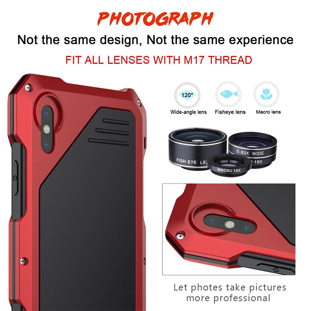 

Ascromy For Iphone Xr Lens Kit Case Fisheye Macro Wide Angle Cover For Iphone XR Iphonexr 198 Degree Fish Eye Camera Accessories