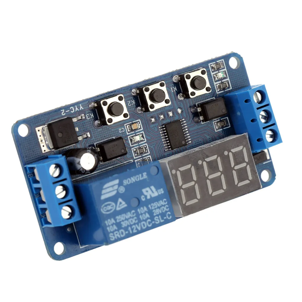 

12V LED Display Home Automation Digital Delay Timer Control Switch Relay Module Digital display G08