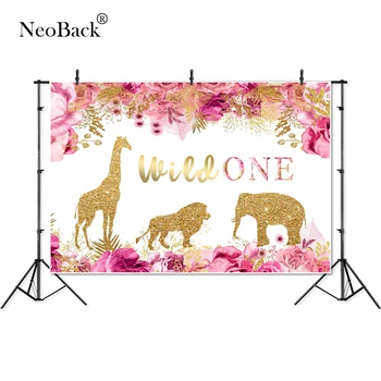 

Thin Vinyl wild birthday animals flowers baby children kids Photography studio Backgrounds professional indoor Photo Backdrops