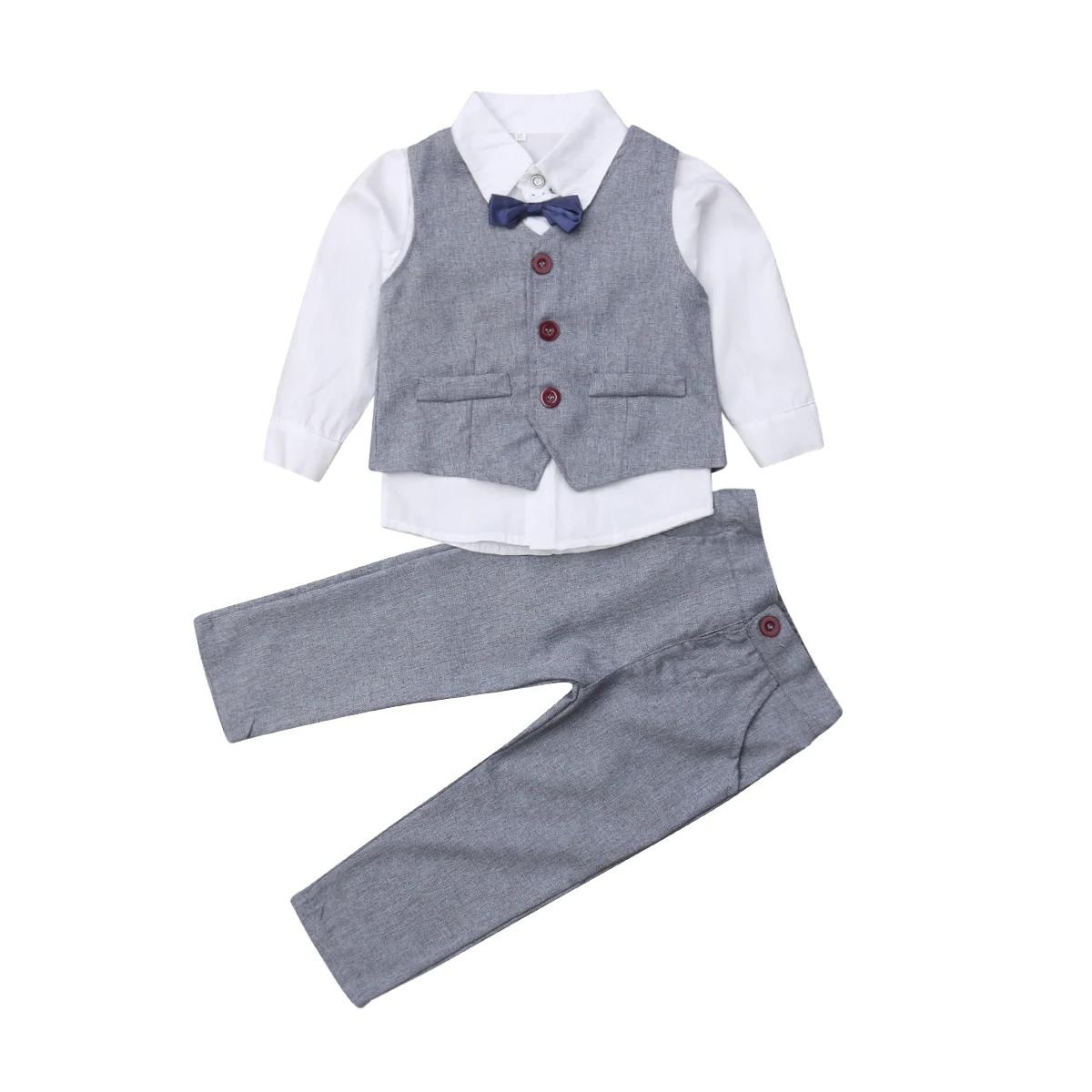 

Boys cotton top pants Formal Spring Autumn suit outfits gentleman Clothing 2pcs Kids Baby clothes baby boys clothes Sets 2-7T