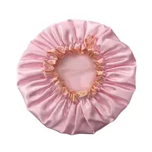 Женщины Девушки Ванна крышка Твердые двухэтажные Симпатичные мягкие водонепроницаемые плесень устойчивы моющиеся Душ cap(розовый