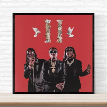 

Migos Culture 2 2018 Album Cover Poster Print on Canvas Home Decor Wall Art No Frame