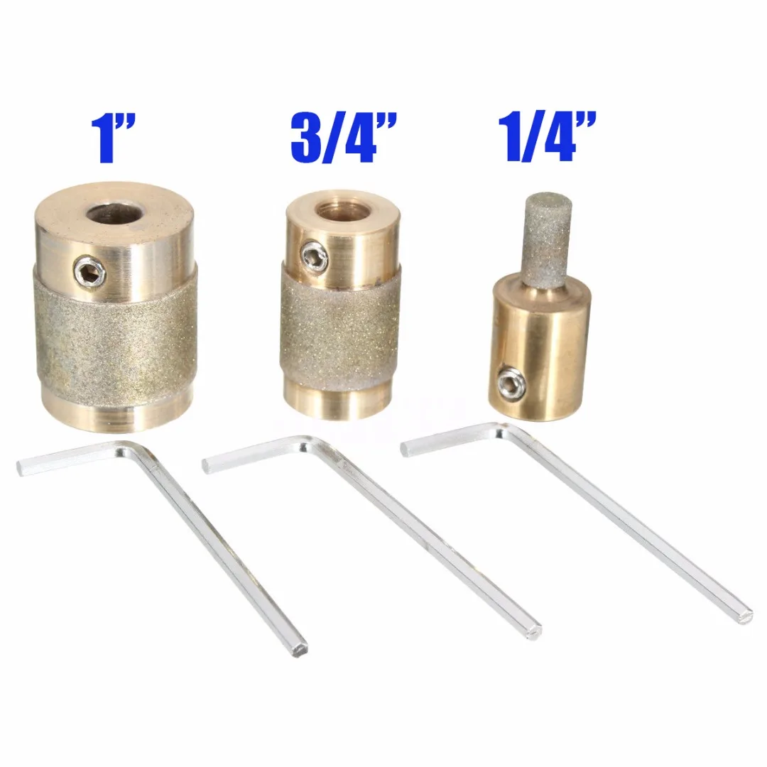 Новые 3 шт. Шлифовальная головка " 3/4" 1/" латунный сердечник стандартная зернистость витражная Шлифовальная головка для стеклянного камня
