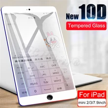 10D закаленное Стекло для Apple Ipad Mini 1 2 3 Стекло Экран Защитная крышка на холсте для i pad mini1 mini2 mini3 защитный Стекло пленка