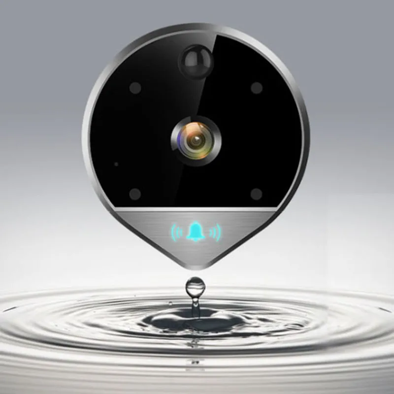  1080P Digital Peephole Viewer Home Security Doorbell Support Max 32Gb 170 Viewing Angle Motion Dete