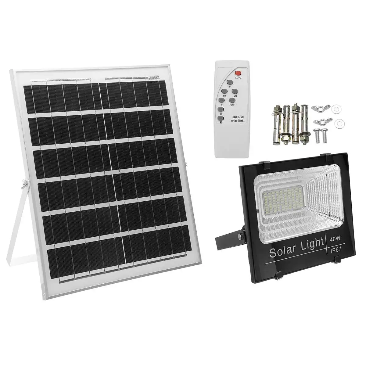 

56/72/88LED Waterproof Solar Powered Sensor LED Flood Light 25W/40W/60W Outdoor Security Solar Floodlight with Remote Control