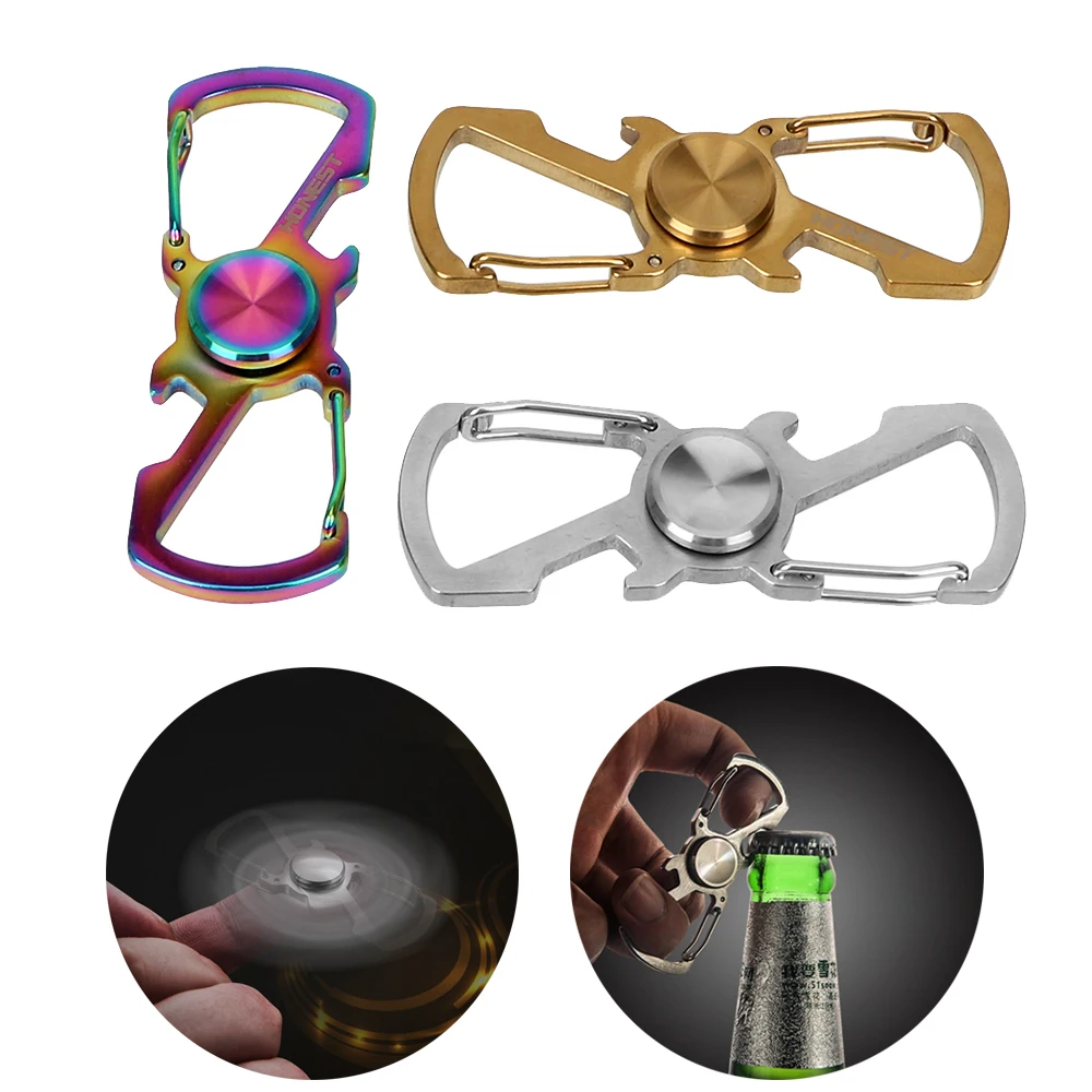 Multi function Fashion Key Chain Car Keyring Bottle Opener Anti Stress