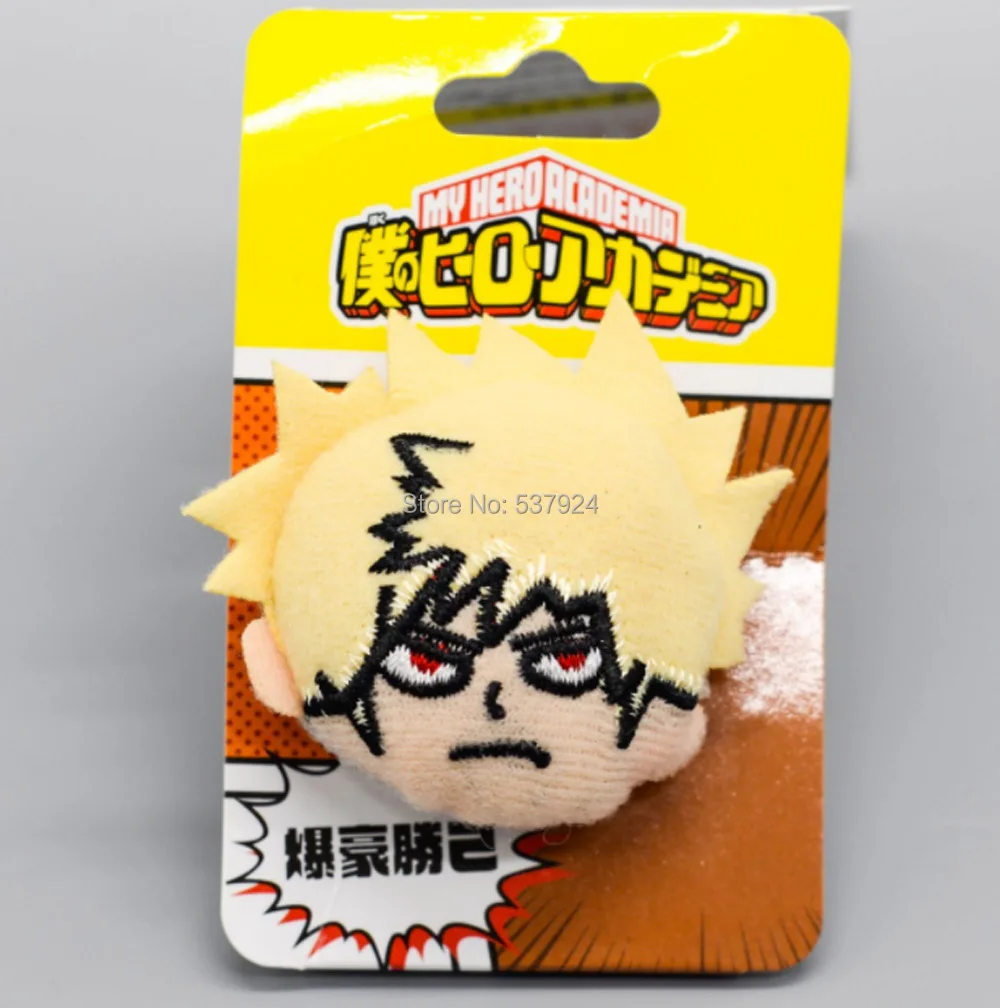 Новинка 3 шт. My Hero academic Bakugou Katsuki Todoroki Shoto Midoriya Izuku Мягкая кукла плюшевый нагрудный