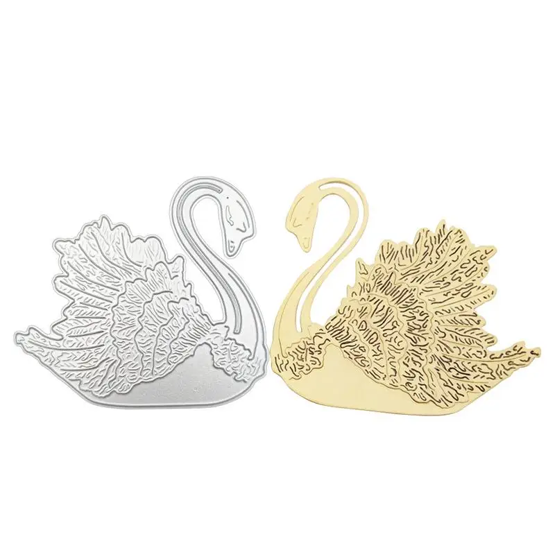 

DIY Crystal Swan Cutting Mold Scrapbook Album Card Making Tool Knife Mold Custom Carbon Steel Embossed Metal Handicrafts