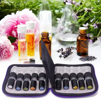 

10 Grids Essential Oil Storage Bag Portable Travel Essential Oil Bottle Makeup Case Organizer Women Perfume Oil Collecting Bag