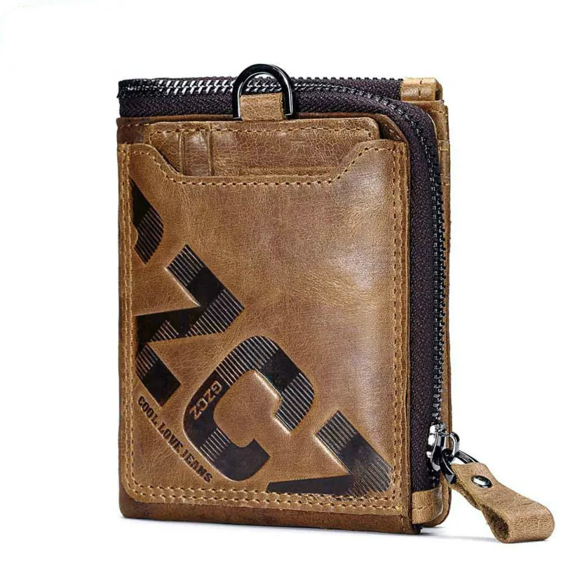 

Crazy Cowhide Engraving Rfid Wallet Man Wallet Men Crazy Horse Wallets Coin Purse Short Male Money Bag Mini Walet Quality