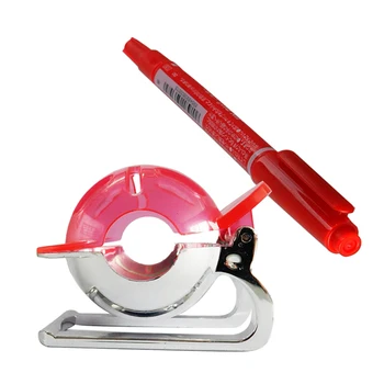 

Golf Ball Liner Template Drawing Marking Spot Liner Alignment Putting Tool Golf Training Accessories with Maker Pen (Red)