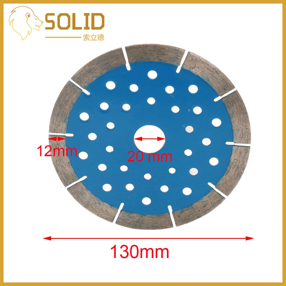 Diamond Мраморный диск круглопильного станка колесо режущего диска для мраморная плитка бетона 130x20x12 мм