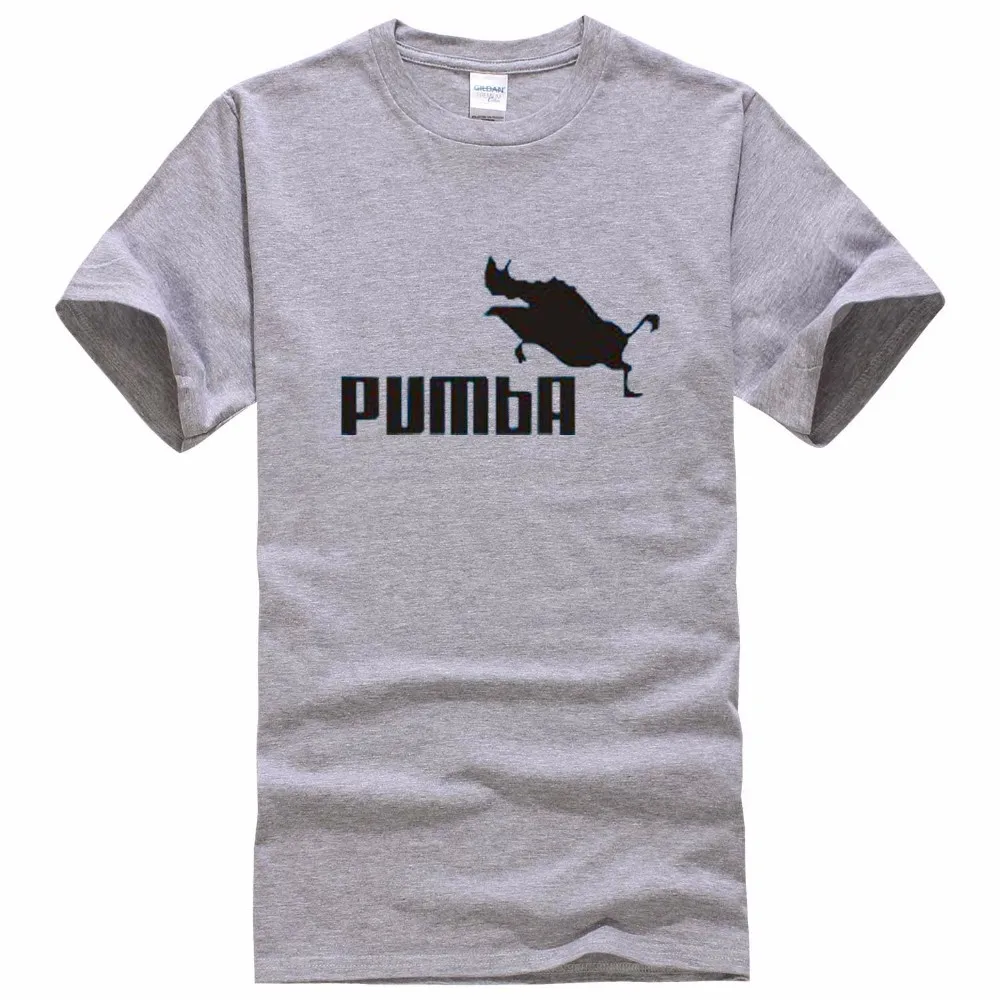 Забавная футболка homme Pumba мужские хлопковые топы с короткими рукавами крутая