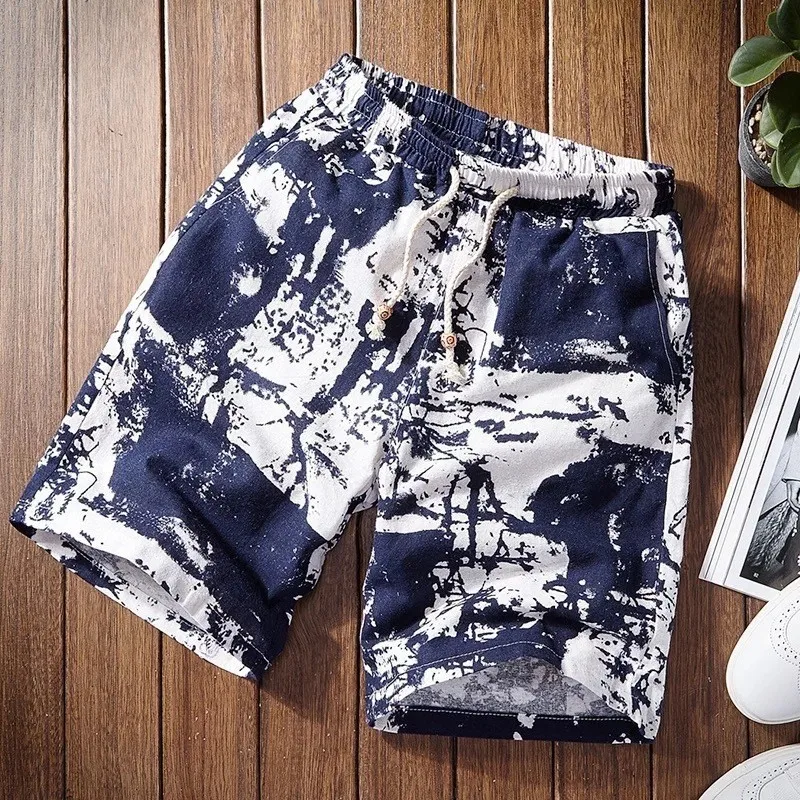 Mens Shorts Casual Shorts Men Drawstring Printed male 2019 Streetwear Summer Fashion Men Shorts Cotton Linen Beach Mens Shorts Casual Shorts Men Drawstring Printed male 2019 Streetwear Summer Fashion Men Shorts Cotton Linen Beach