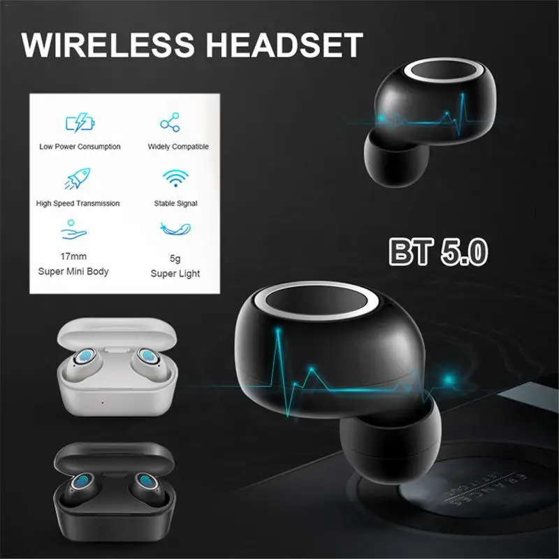 TWS сенсорное управление Bluetooth гарнитура 5 0 настоящие беспроводные наушники