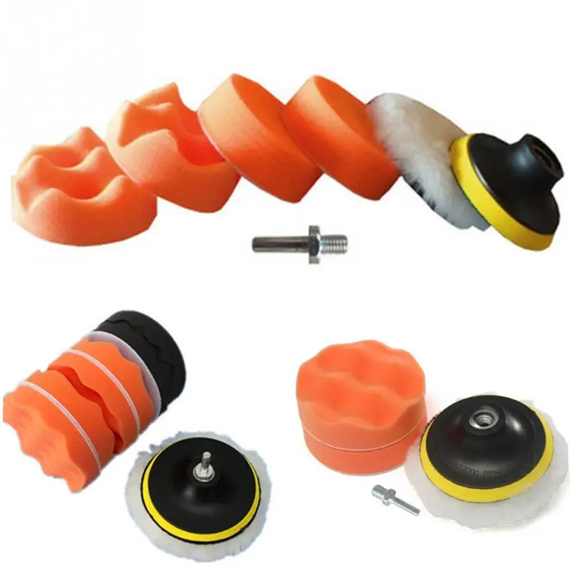 

Car Polishing Tools kits Set 3 Inch 4 Inch Buffing Pad Kit Compound Polishing Auto Cars Detail Drill Adapter