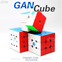 Магнитный куб Gan Magic speed Cube 2x2x2 3x3x3 4x4x4 GAN 356 Air SM 354M 460M 249 v2 M 356x Stikerelss Magnetc