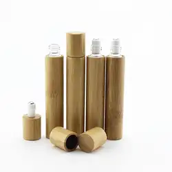 Коричневый-литературный ветер Bamboo 10 мл эфирное масло флакон духов настоящие волосы бамбуковый шар бутылки масло для ухода за бутылки для