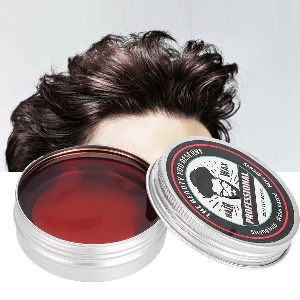 

60g Long Lasting Moisturizing Hair Styling Clay Daily Use Mens Hair Clay Strong Hold Low Shine Natural Modeling Hair Pomade Wax