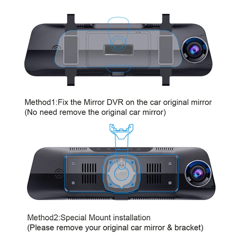 ANSTAR Новинка 4G Android DVR Dash камера HD 1080P Зеркало Dvr Автомобильная камера рекордер ADAS системы сигнализации Dash Cam ночное видение