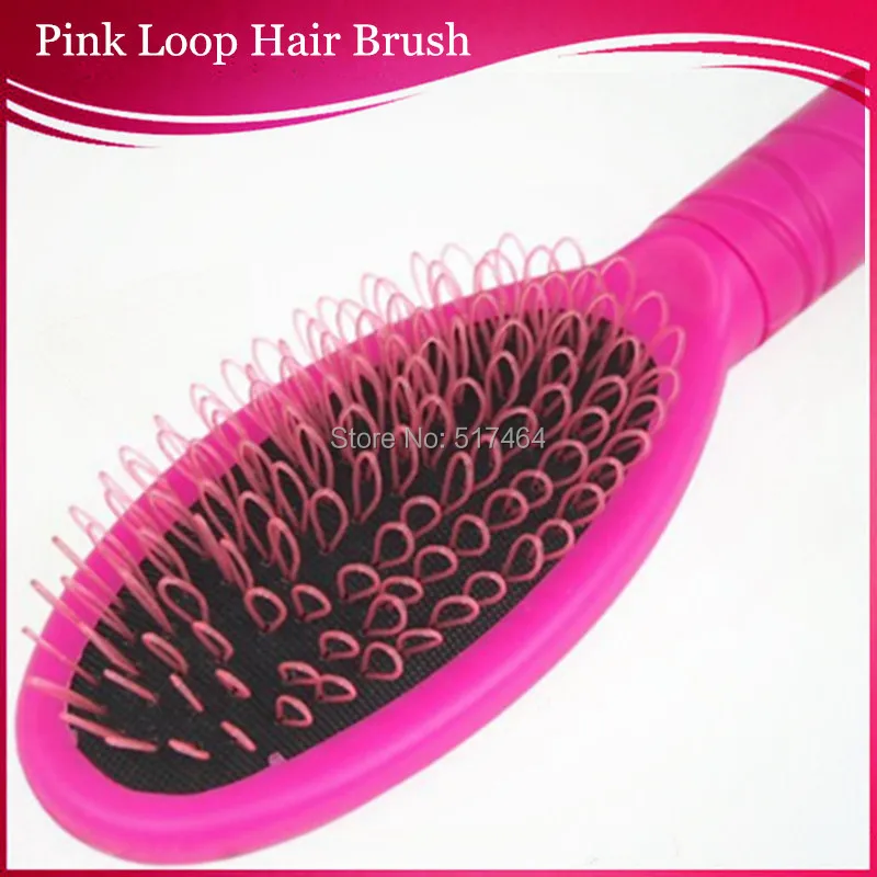 Pink loop hair brush02