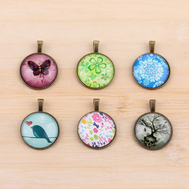 

diy handmade material vintage gemstone bottom bracelet bracelet pendant pendant alloy base