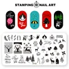Kimcci Christmas Nail Art Stamping Plate Snowflake Reindeer Tree New Year Pattern Manicure Image Template Festival Nails Stencil 1
