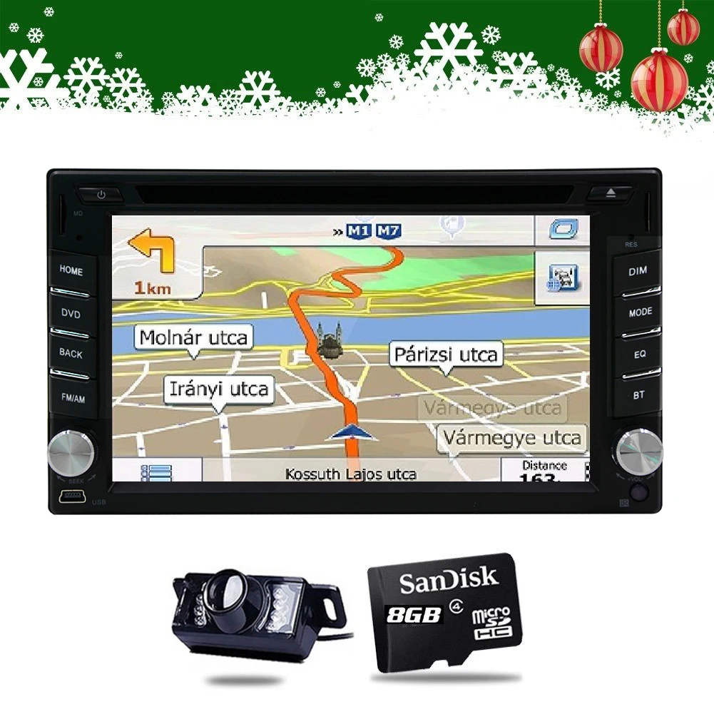 Excellent 2 din Autoradio Lettore Multimediale di Navigazione GPS della Macchina Fotografica di Bluetooth MP4 MP5 Stereo Audio Elettronico 1