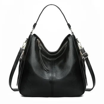 

Top-handle bags Women Real Split PU Leather Shoulder Bag Newest Female Leisure Schul tertasche Casual Handbag Hobo Messenger