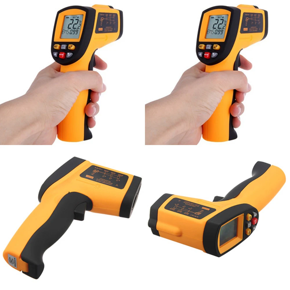 

GM900 -50~900 degree Non-Contact Digital IR Infrared Thermometer Handheld Tester Temperature Meter