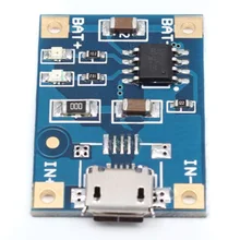 10pcs/lot Micro USB 4.2V TP4056 1A Lithium Battery Charger Module Charging Board With Protection Dual Functions Li-ion