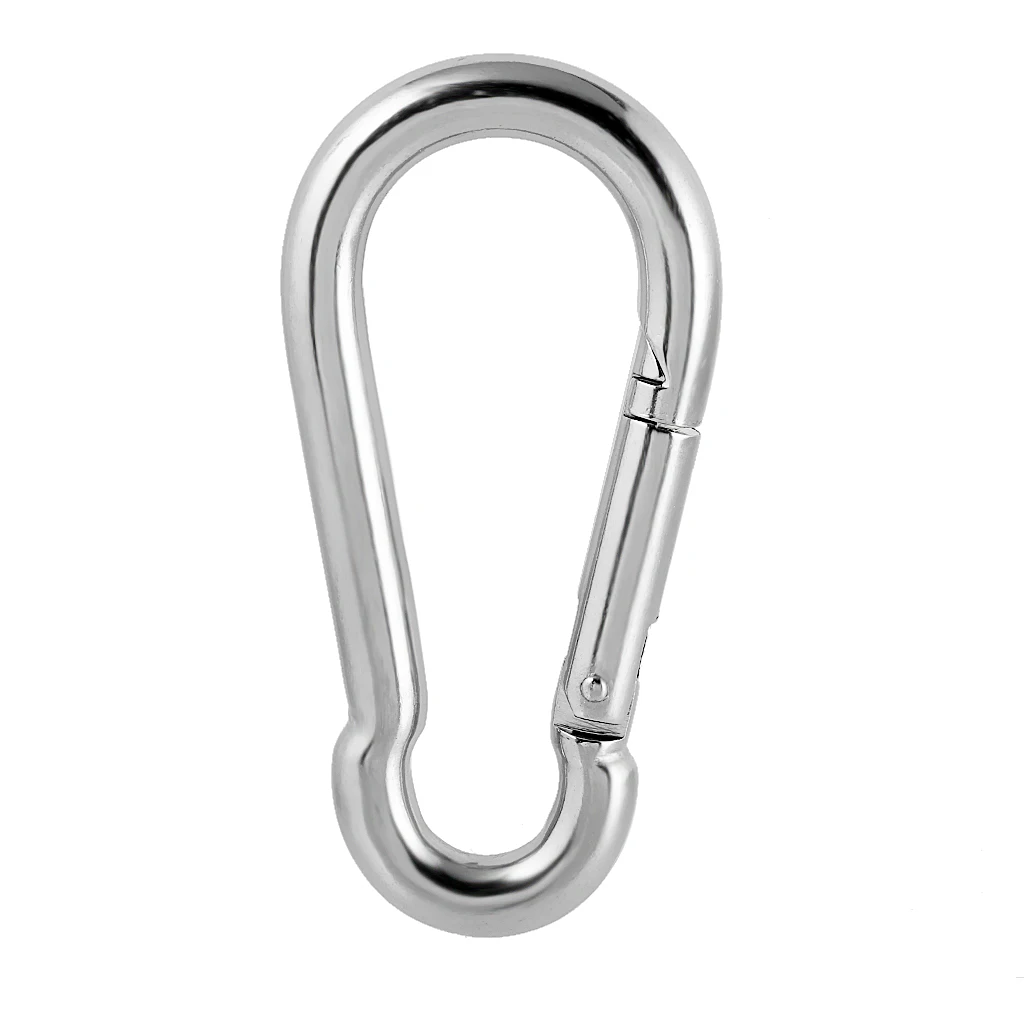 Stainless Steel Carabiner Clip Snap Spring Gate Climbing Karabiner Hook