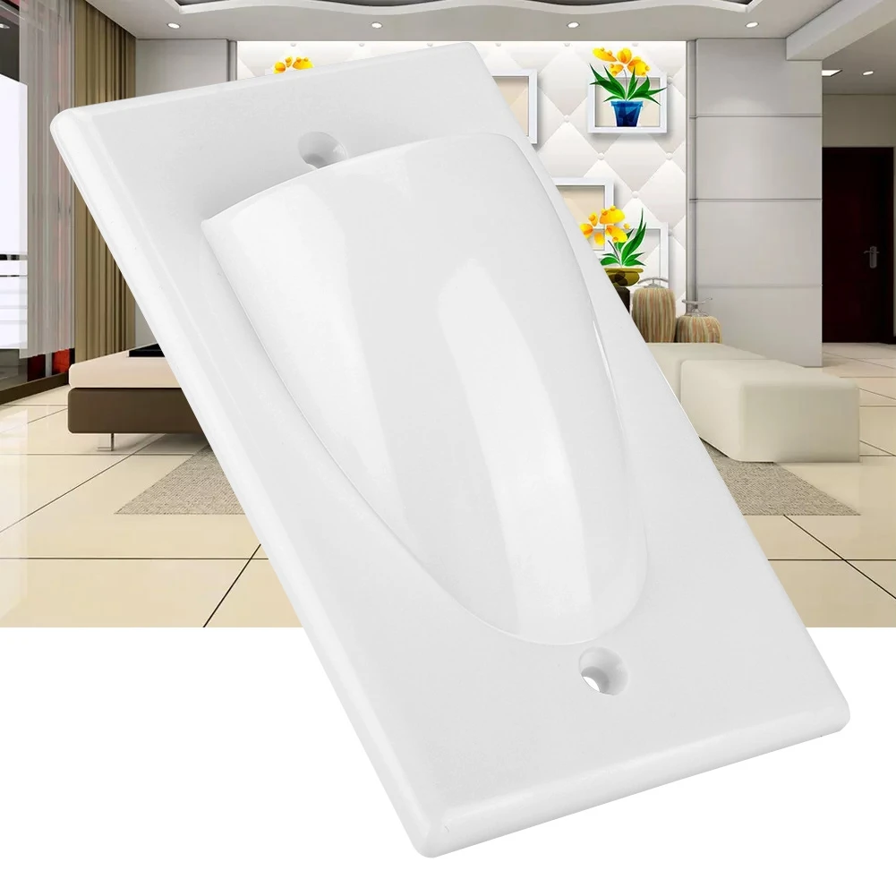 Dust Prevention ABS Wall Face Plate Mount Socket Cover Wiring Faceplate Applicable for engineering wiring | Электроника