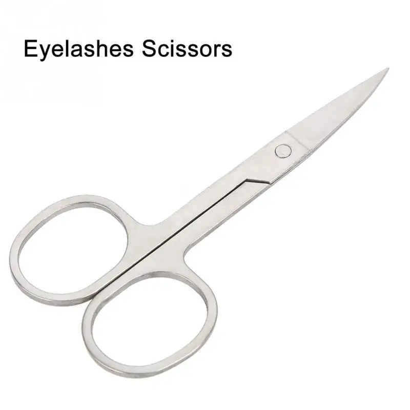 Stainless Steel Eyelashes Trimmer Scissors Professional Eyebrows Beard Eyelashes Scissors Lashes Beauty Makeup Tool 3 4
