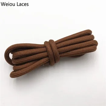 

Weiou Solid Color 0.5cm Polyester Salmon Round Shoelaces Unisex Women Men Sneaker Shoestring Running 46 Colors Cord Rope Laces