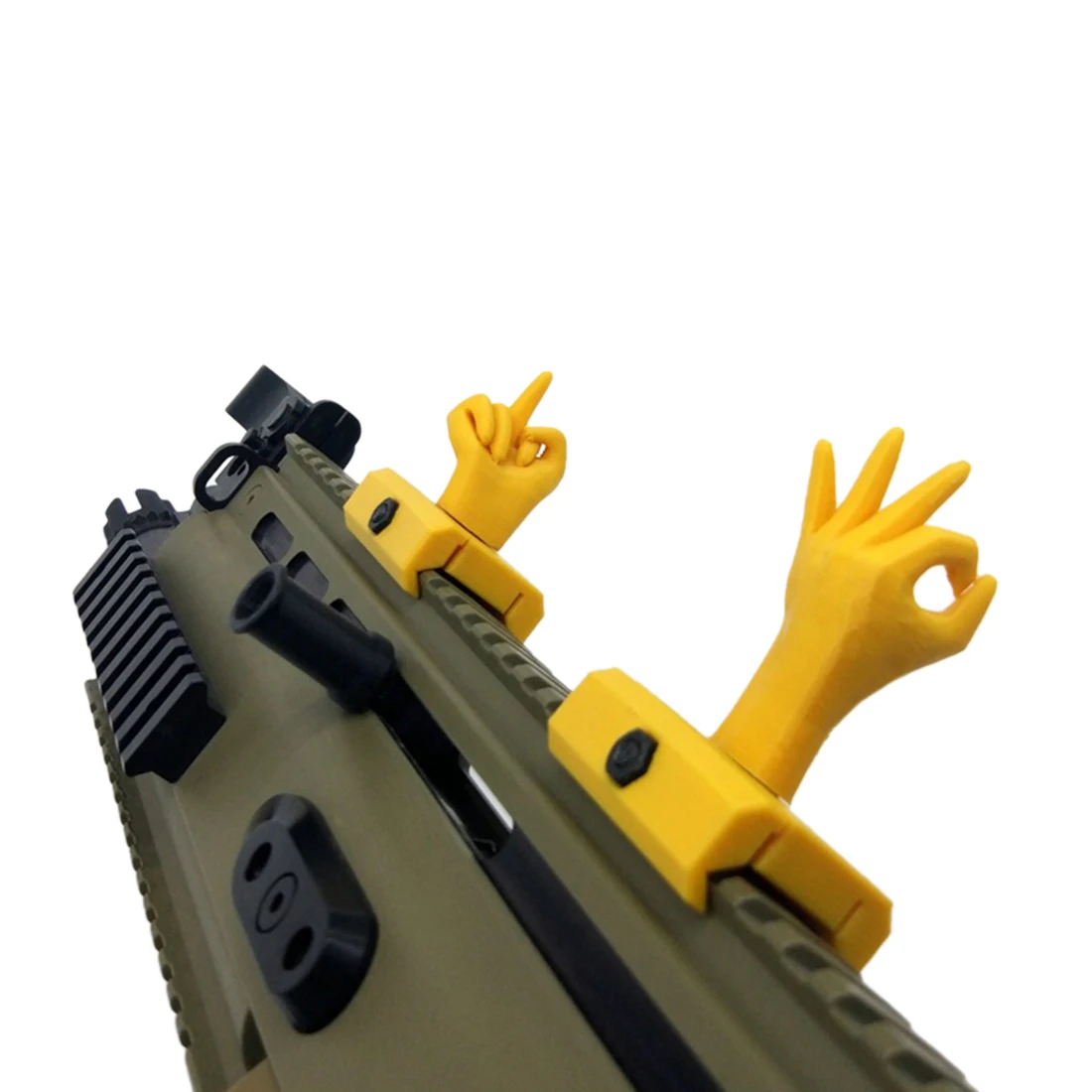 

Rowsfire 1 Set DIY Water Gel Beads Parts DK Gesture Machine Sight For 21mm Wide Rail Mount Base Toy Gun Parts - Yellow
