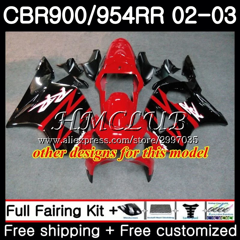 Корпус для HONDA CBR 954 RR CBR900 CBR954 2002 2003 желтый красный 83h3.3cbr 900RR CBR954RR CBR900RR 954RR 02 03