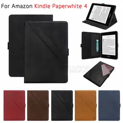 Новое поступление чехол для планшета для Amazon Kindle Paperwhite 4 2018 10th 6 "ультра тонкий умный кожаный магнитный чехол-подставка