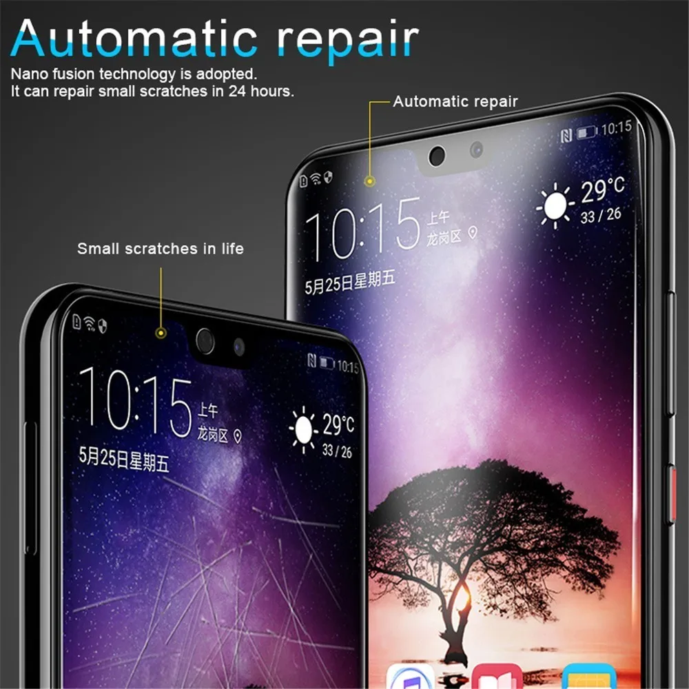 Защитная пленка для Huawei Honor 8A 8C 8X 10 P Smart Y6 Y9 2019 P30 P20 Pro Lite 10D Гидрогелевая