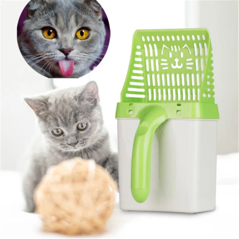 Портативный совок для кошачьего наполнителя Пластик отходов Scooper корма для домашних животных, песочный совок для уборки инструмент