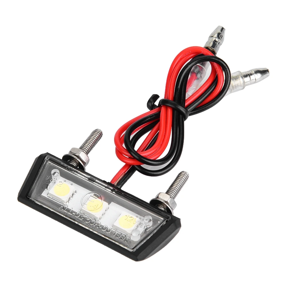 12V Универсальный номерной знак для мотоцикла белый светодиодный