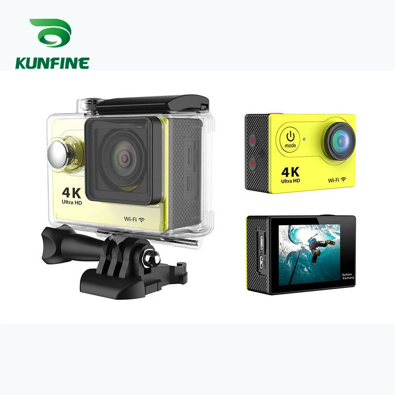 KUNFINE Ultra HD 4K спортивная видеокамера DV Action 2 0 &quotэкран 170 WiFi CMOS сенсор