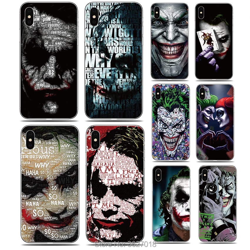 

YAZHYUJE For Sony Xperia XA2 XA1 XA3 Ultra PLUS XZ2 XZ3 XZ4 Compact cover soft TPU The Joker Patterned Silicone Phone Case