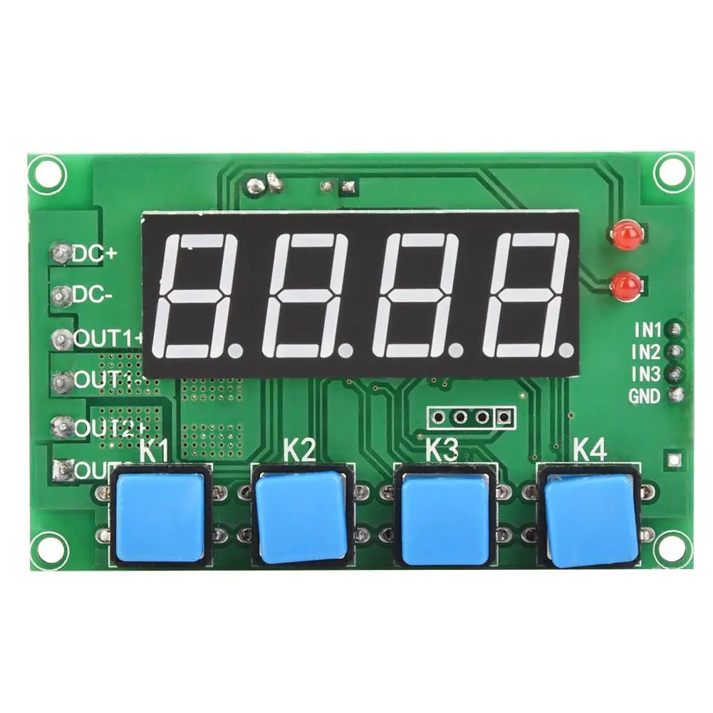 

12V/24V Programmable 2-channel Relay Control Module Trigger Delay ON/OFF Cycle Timer Switch Board NEW