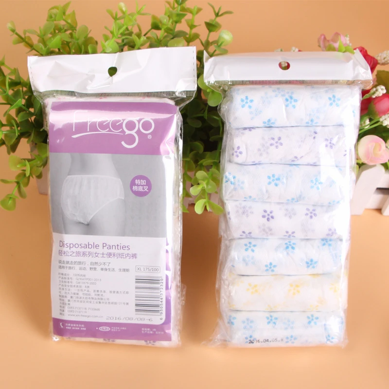 7pcs/set Women Disposable Cotton Underwear Travelling Postpartum