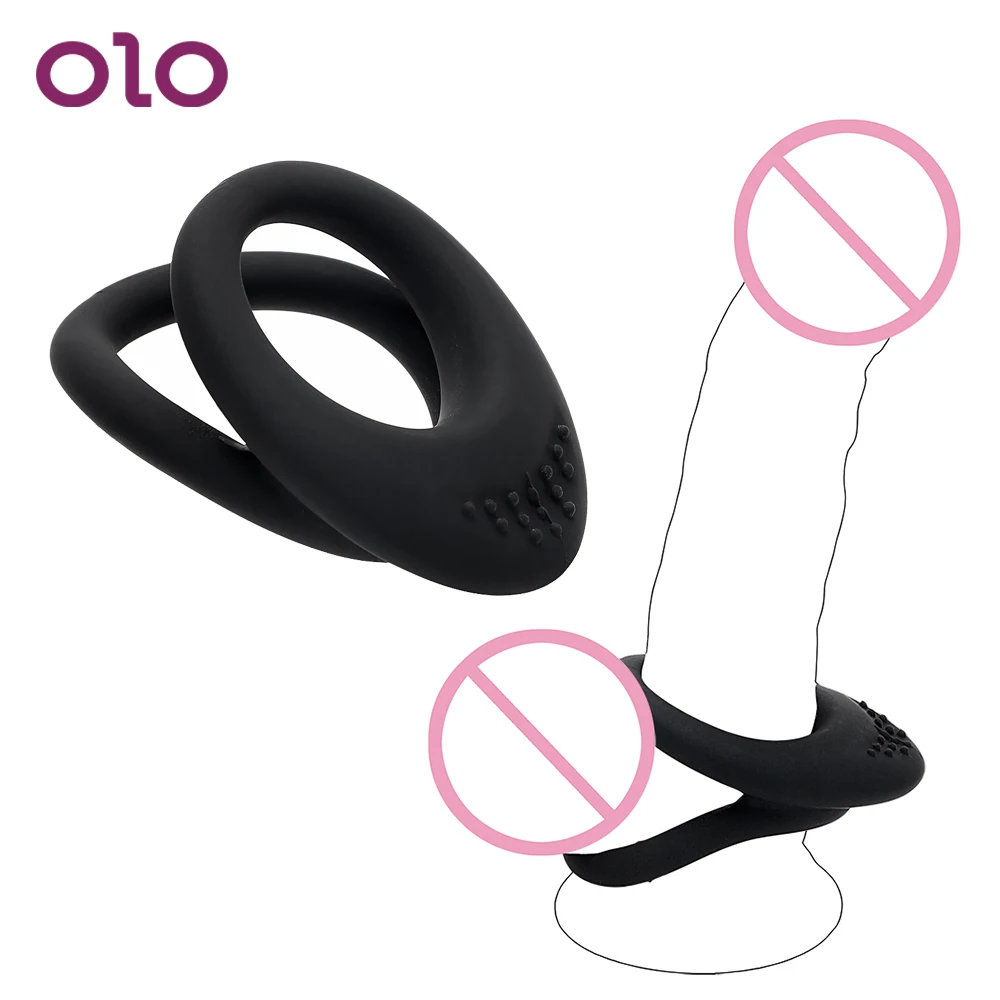 Кольца для пениса OLO эластичные кольца на пенис задержки эякуляции секс игрушки